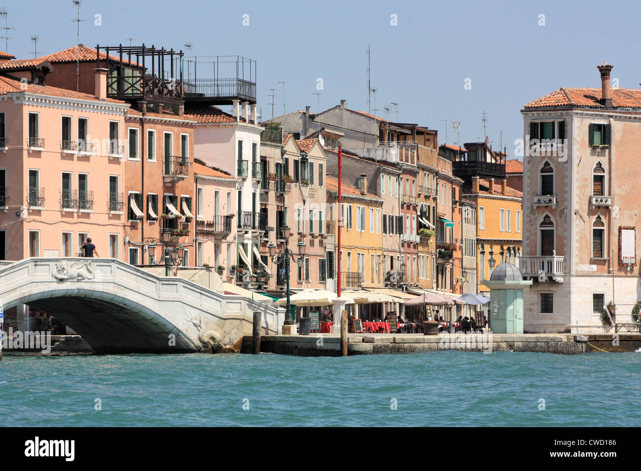 Via Giuseppe Garibaldi, Castello, Venecia Foto de stock