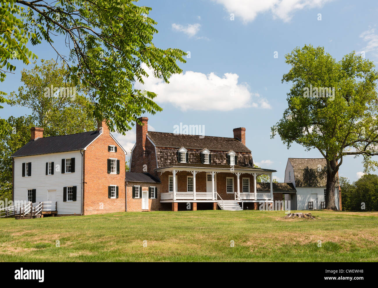 Casa de Piedra o Thomas Haberdeventure - un sitio histórico nacional en Charles County, Maryland, EE.UU. Foto de stock