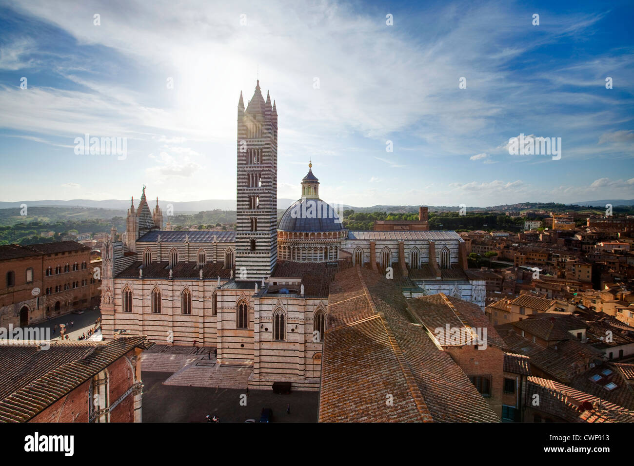 El Duomo de Siena, Toscana Foto de stock