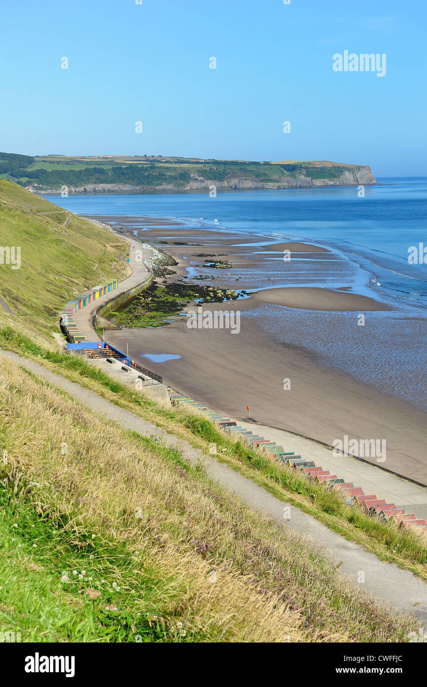 West cliff beach whitby North Yorkshire Inglaterra Foto de stock