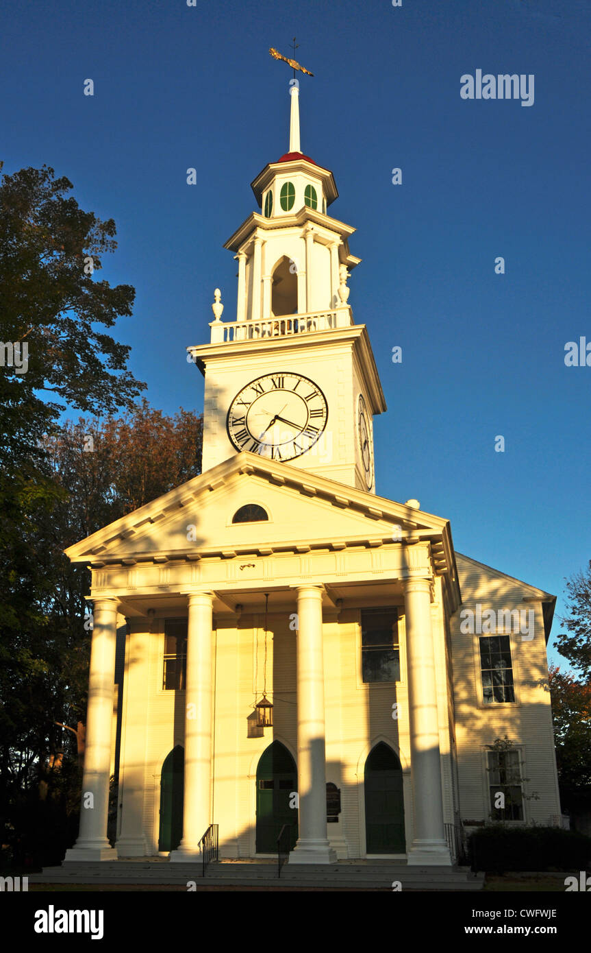 Estados Unidos de América, Estados Unidos, Nueva Inglaterra de Kennebunkport, Maine, al sur Congregational Church Foto de stock