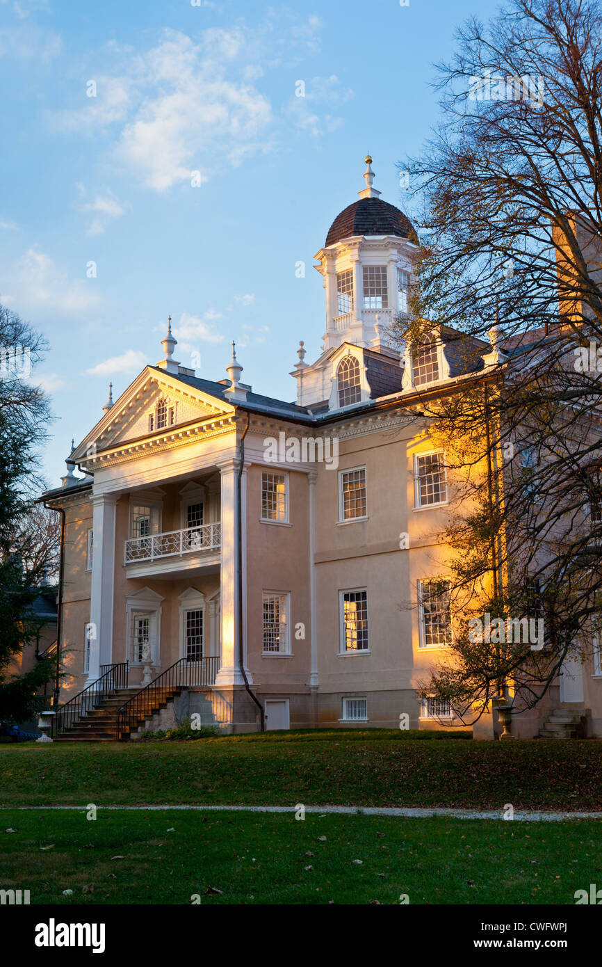 Hampton National Historic Site, en Towson, Maryland, en el condado de Baltimore, fue una vez más grande casa en EE.UU. Foto de stock
