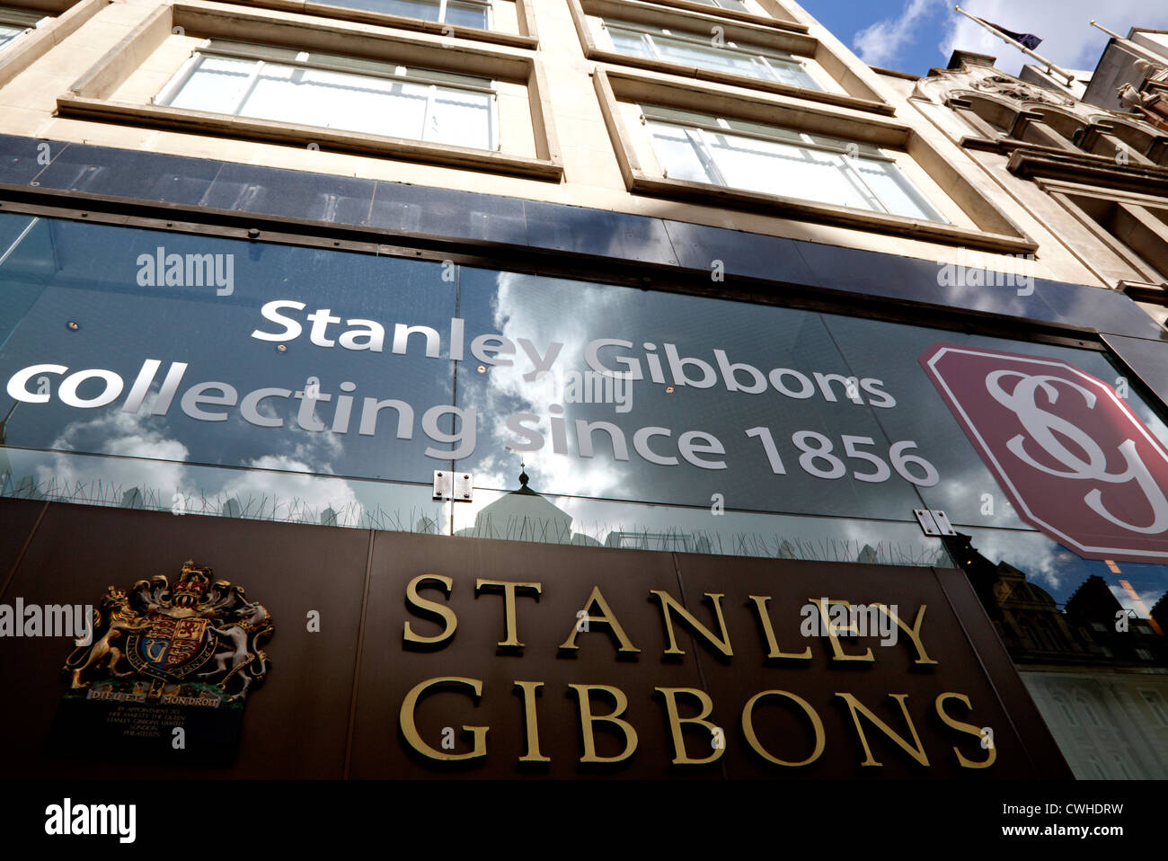 Stanley Gibbons tienda filatélica, Strand, Londres Foto de stock