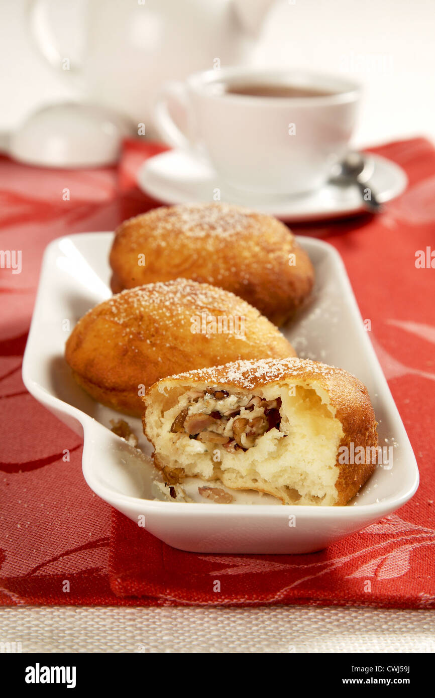 Las tortas fritas rellenas Fotografía de stock Alamy
