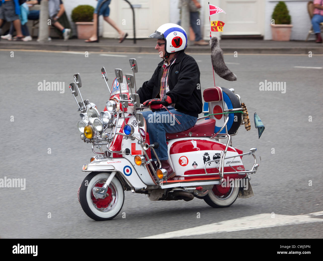 Lambretta Scooter clásico personalizados Fotografía de stock - Alamy