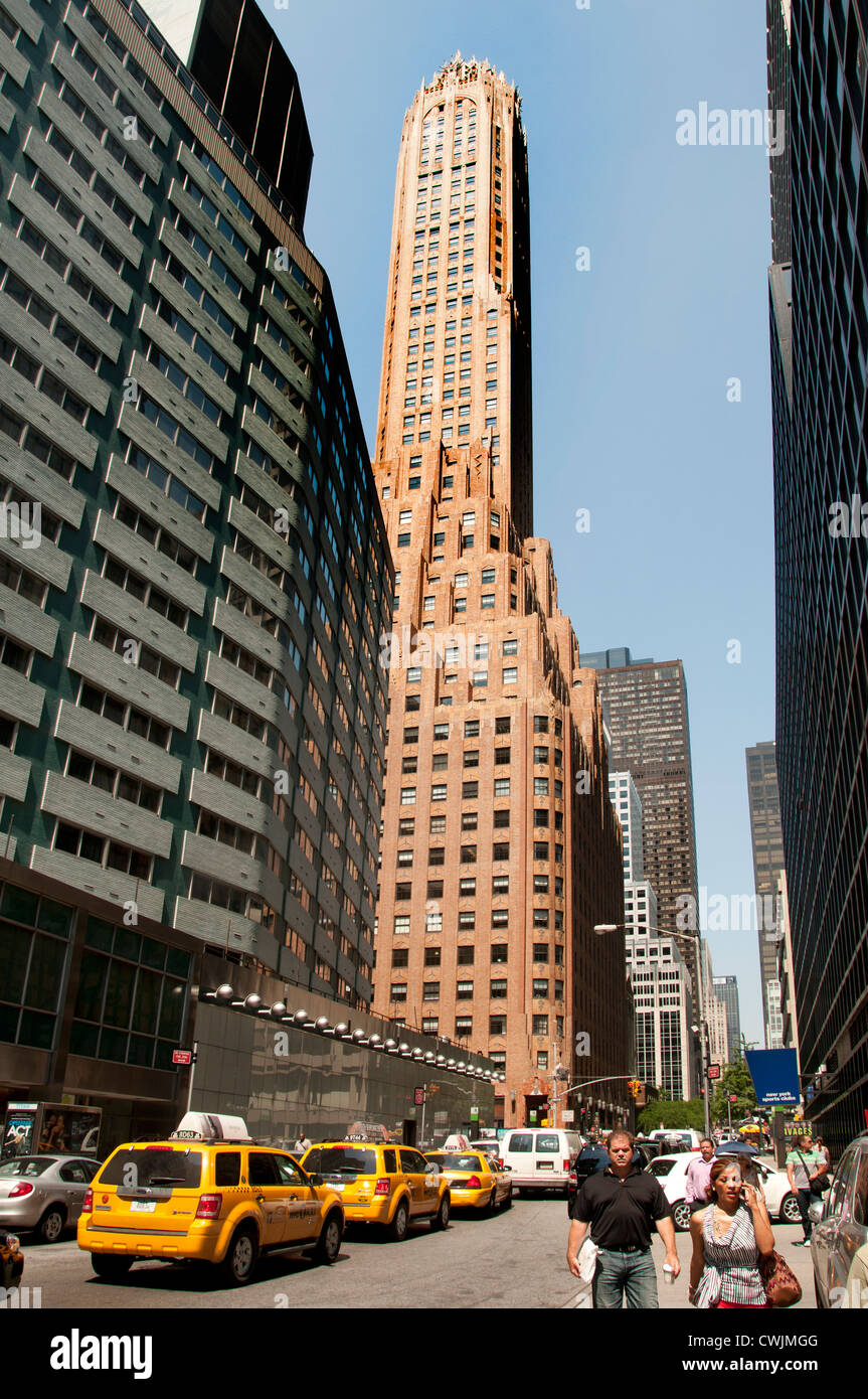 El edificio General Electric, también conocido como 570 Lexington Avenue New York City Foto de stock