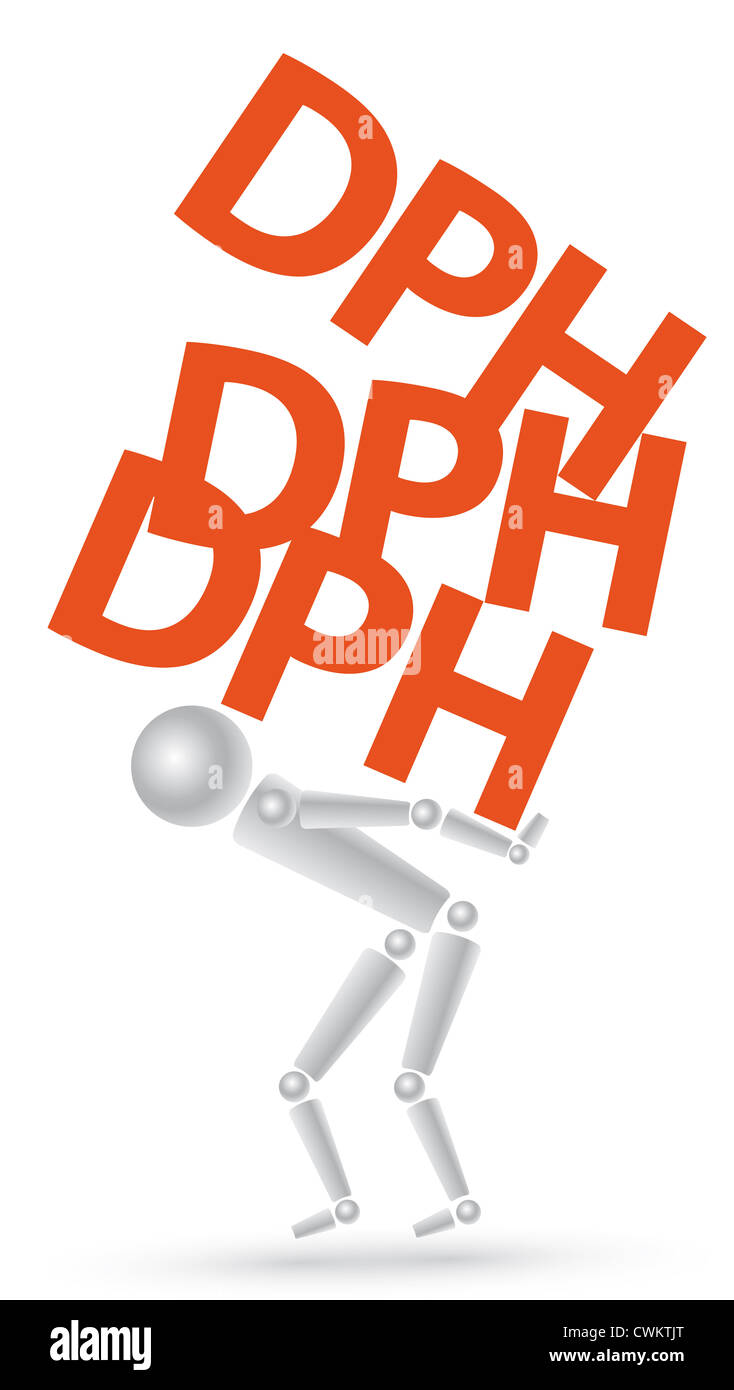 La economía checa - DPH Foto de stock