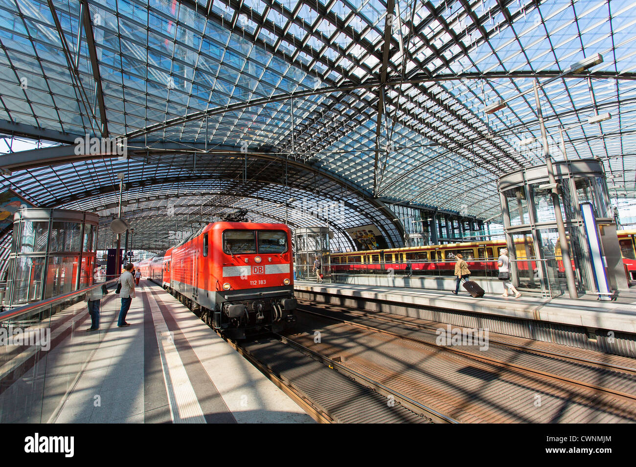 En Europa, Alemania, Berlin, Berlin Hauptbahnhof (estación central) Foto de stock