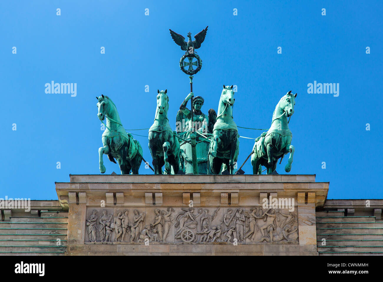 En Europa, Alemania, Berlín, Puerta de Brandenburgo Foto de stock