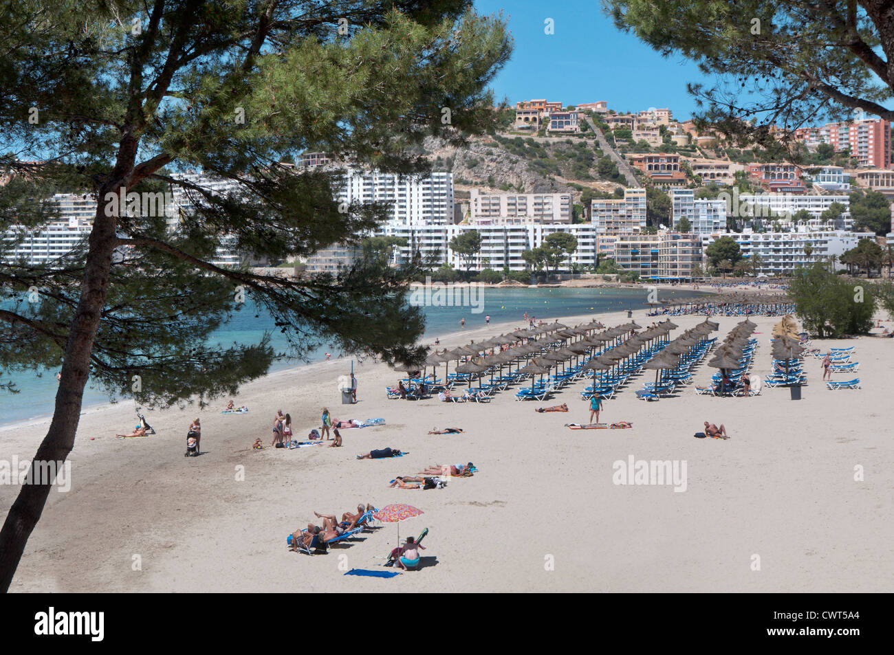 Santa Ponca, playa, Mallorca Foto de stock