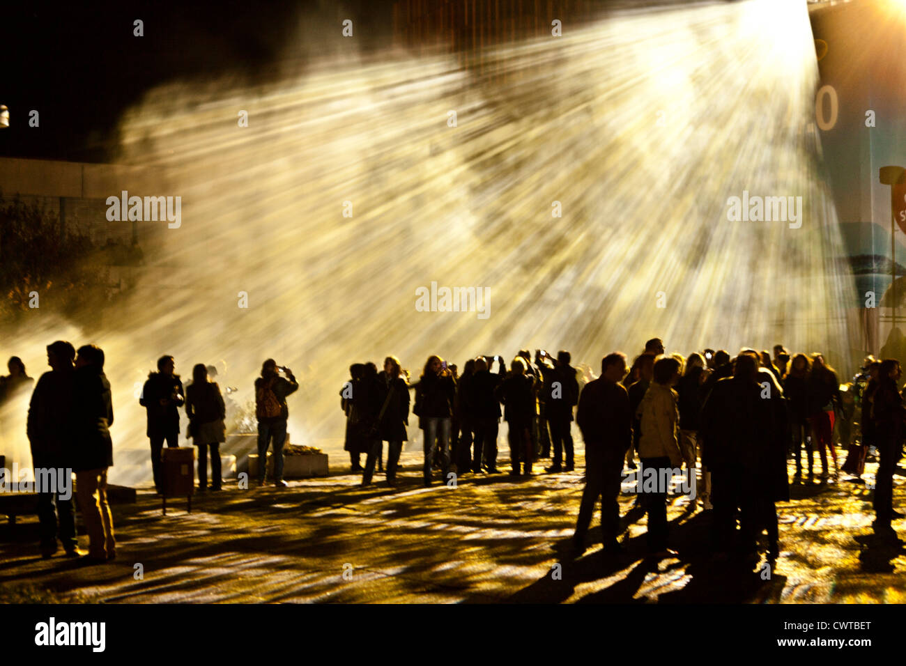 La gente en la Luminale, Frankfurt am Main, Alemania Foto de stock