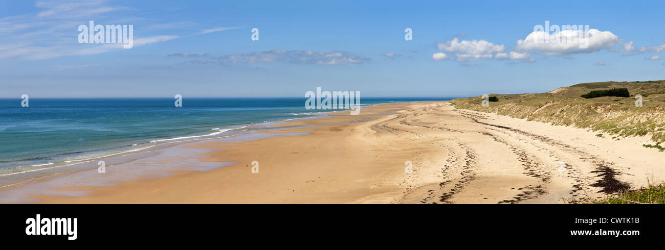 La playa en Carteret, Normandía, Francia Foto de stock
