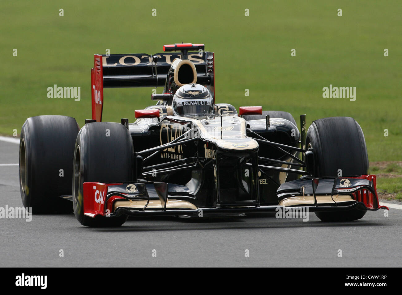 Kimi Raikkonen (Lotus F1) Gran Premio de Gran Bretaña en Silverstone, Reino Unido. Fórmula Uno, F1 Foto de stock
