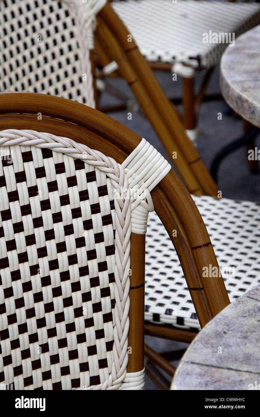 Sillas Cafe Foto de stock