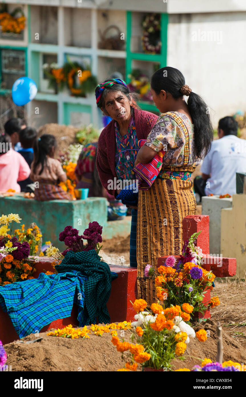 Decorar tumbas, el Día de los Muertos, el Dia de los Muertos, ceremonia
