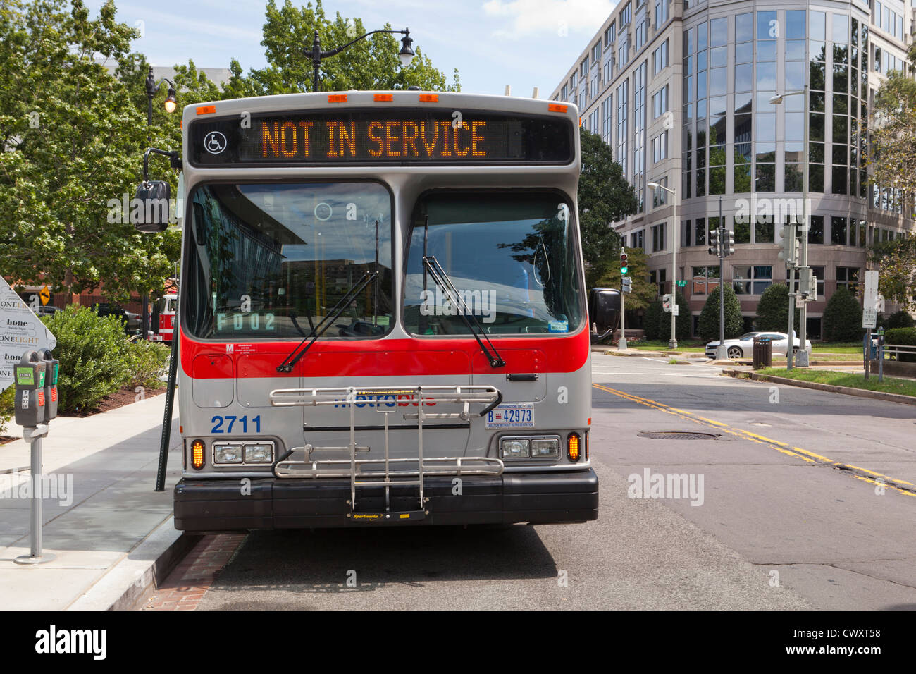 Servicio de autobús metro - Washington, DC, EE.UU. Foto de stock
