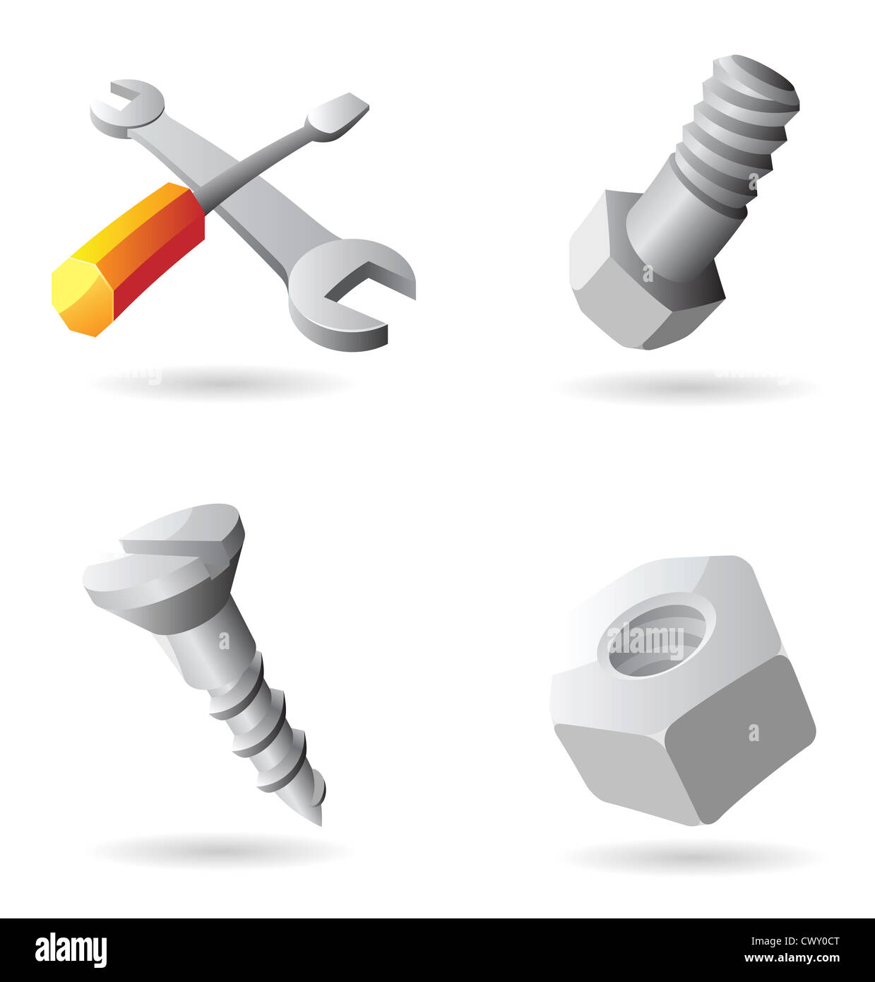 Iconos de herramientas. Foto de stock