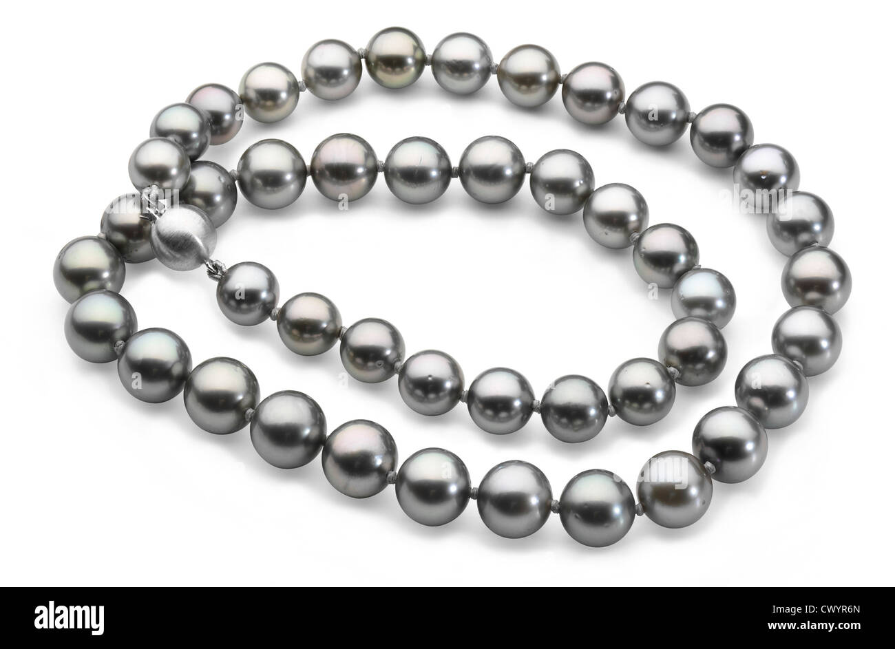 Collar de perlas negras de Tahiti Fotografía de stock - Alamy