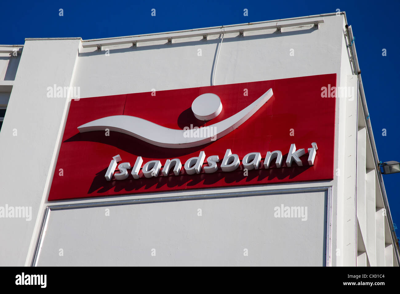 El banco "Islandbanki Islandia'. Foto de stock