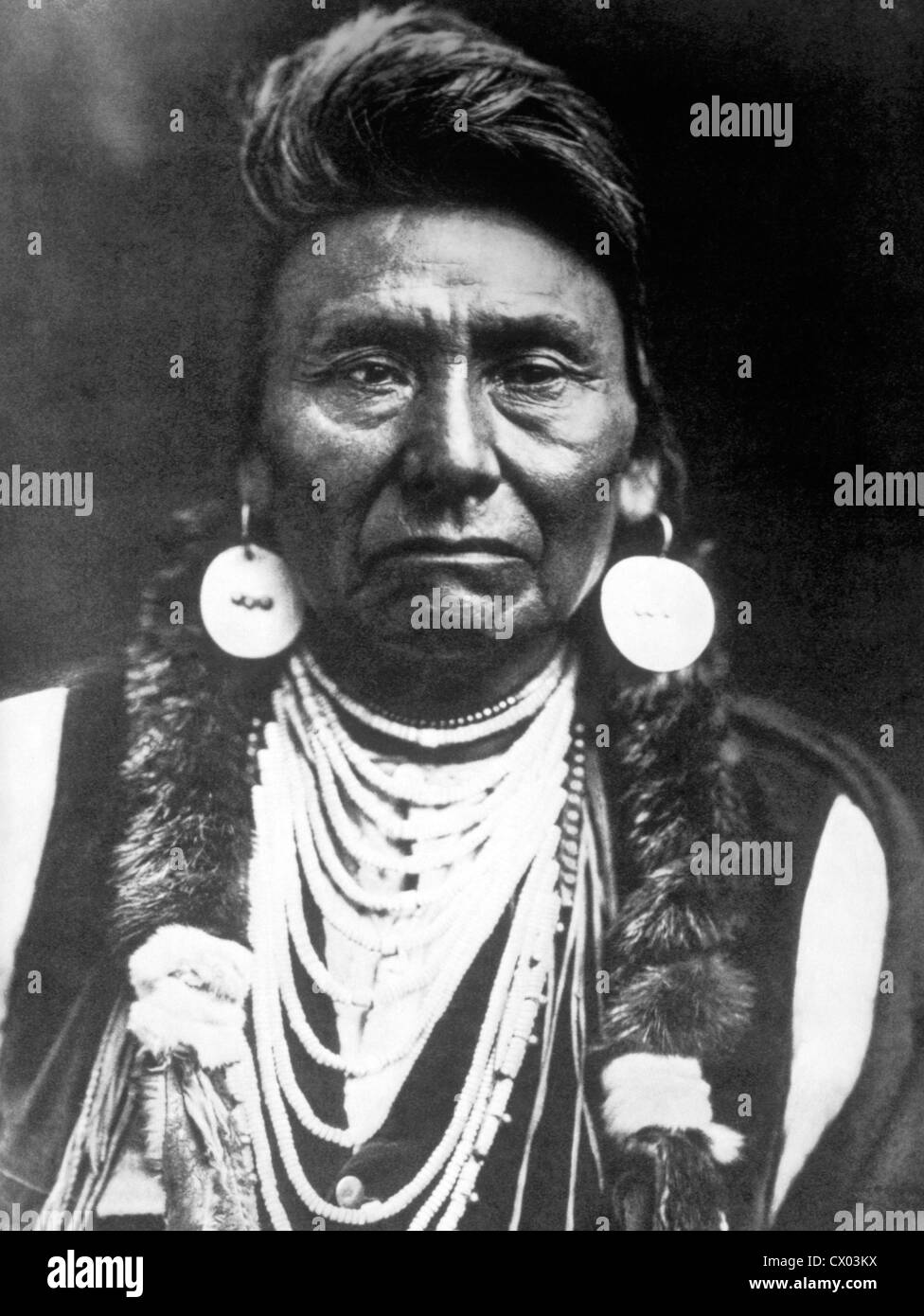 Chief Joseph (1840-1904), el líder Civil de la Nez Perce Nación desde 1871 hasta su muerte Foto de stock