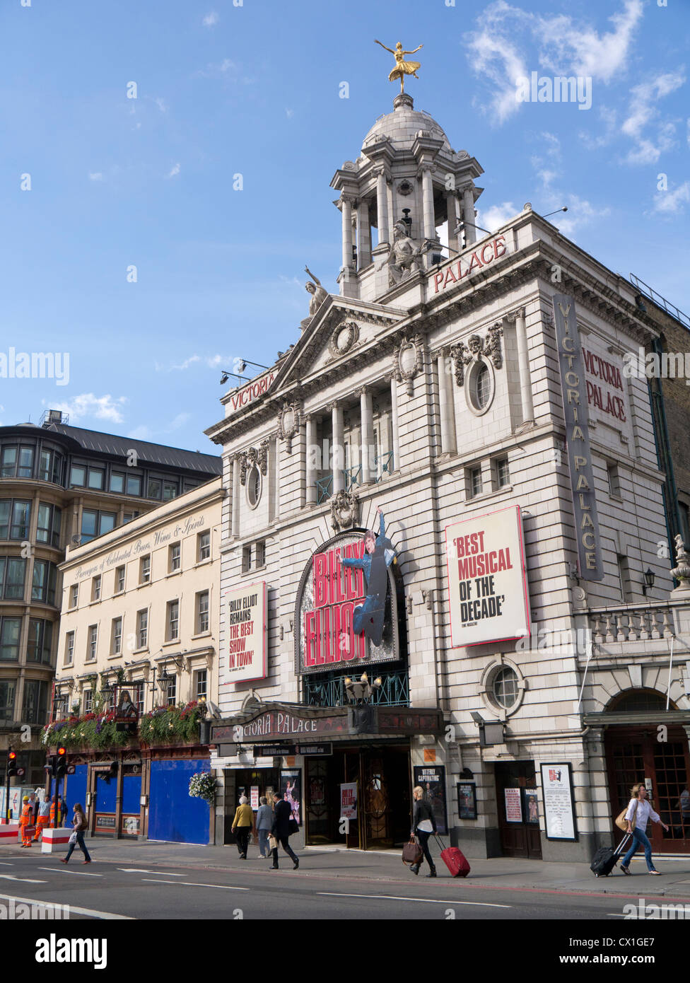 El edificio del teatro Victoria Palace en Londres, Inglaterra. Foto de stock