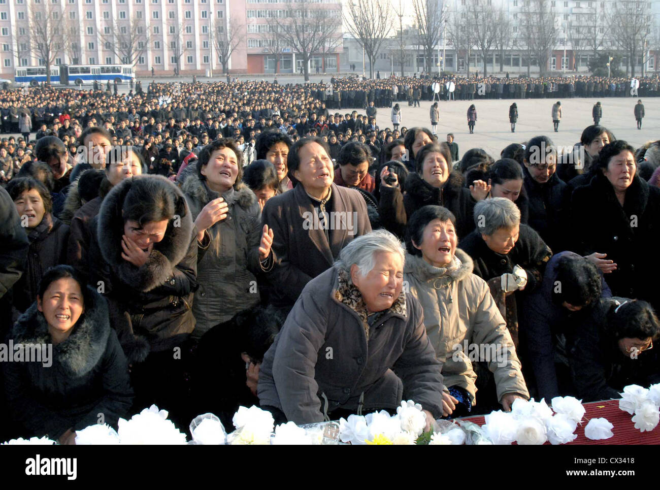 ITARTASS Pyongyang, Corea del Norte. El 21 de diciembre de 2011. Los