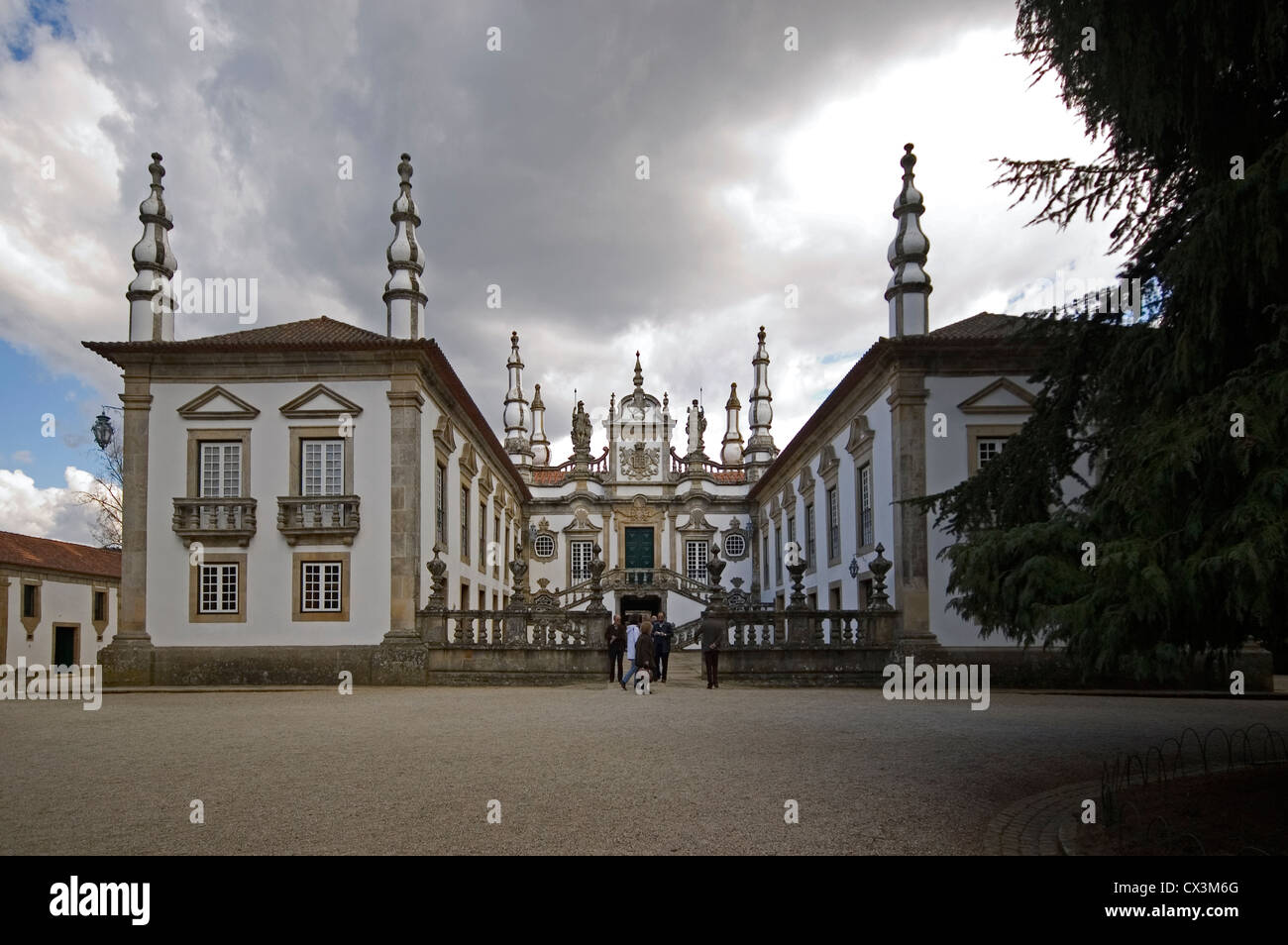 PORTUGAL, Vila Real, Palacio de Mateus (como en el caso de Mateus Rosé) - 18C de Nicolau Nasoni Foto de stock