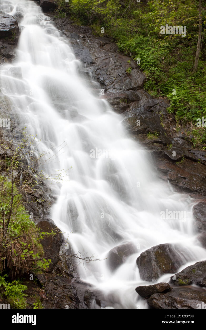 Amicalola Falls en las montañas del norte de Georgia, una vista para los turistas y los amantes de la naturaleza Foto de stock