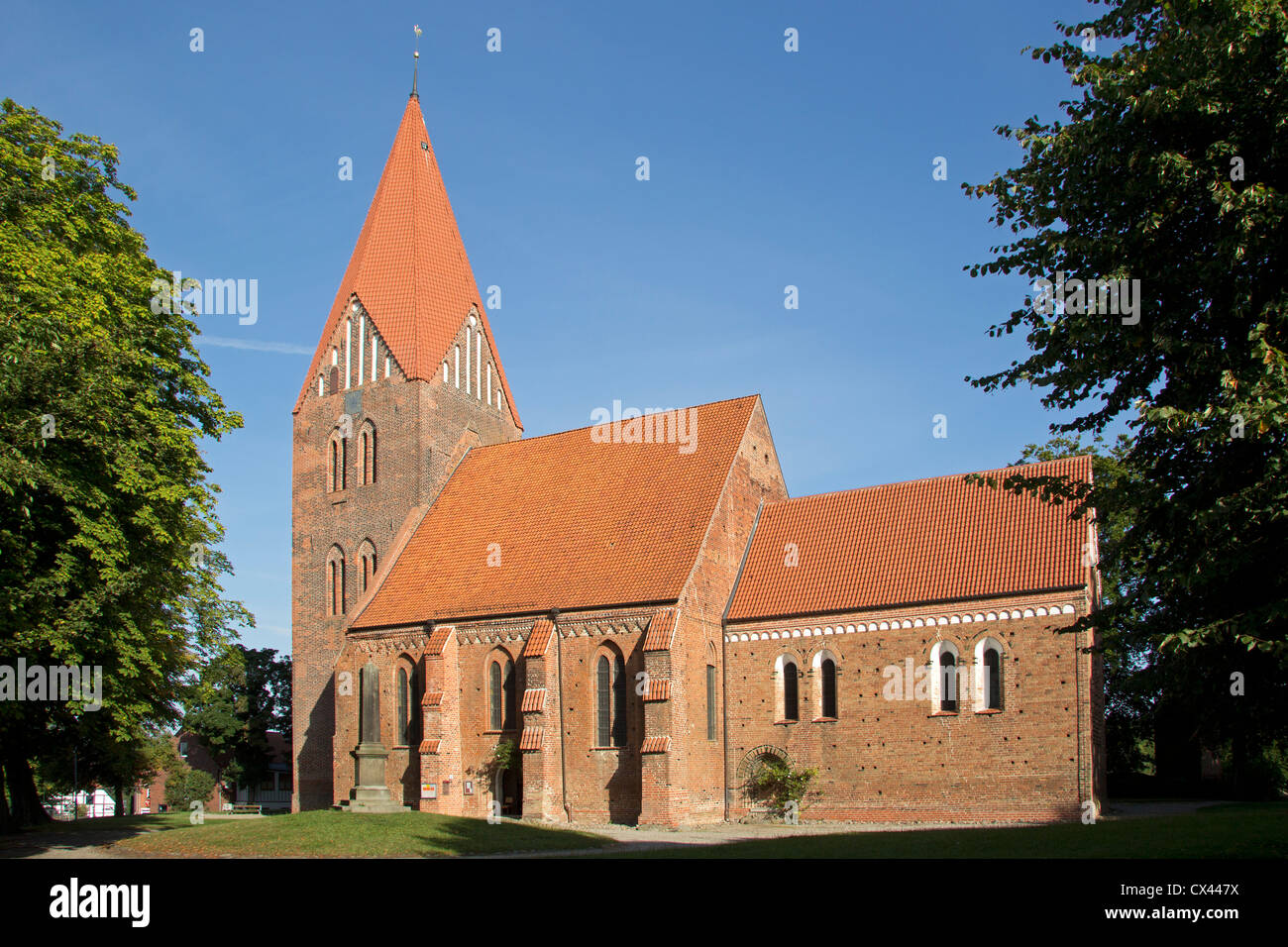 Iglesia, Kluetz, Costa del Mar Báltico, Mecklenburg-West Pomerania, Alemania Foto de stock