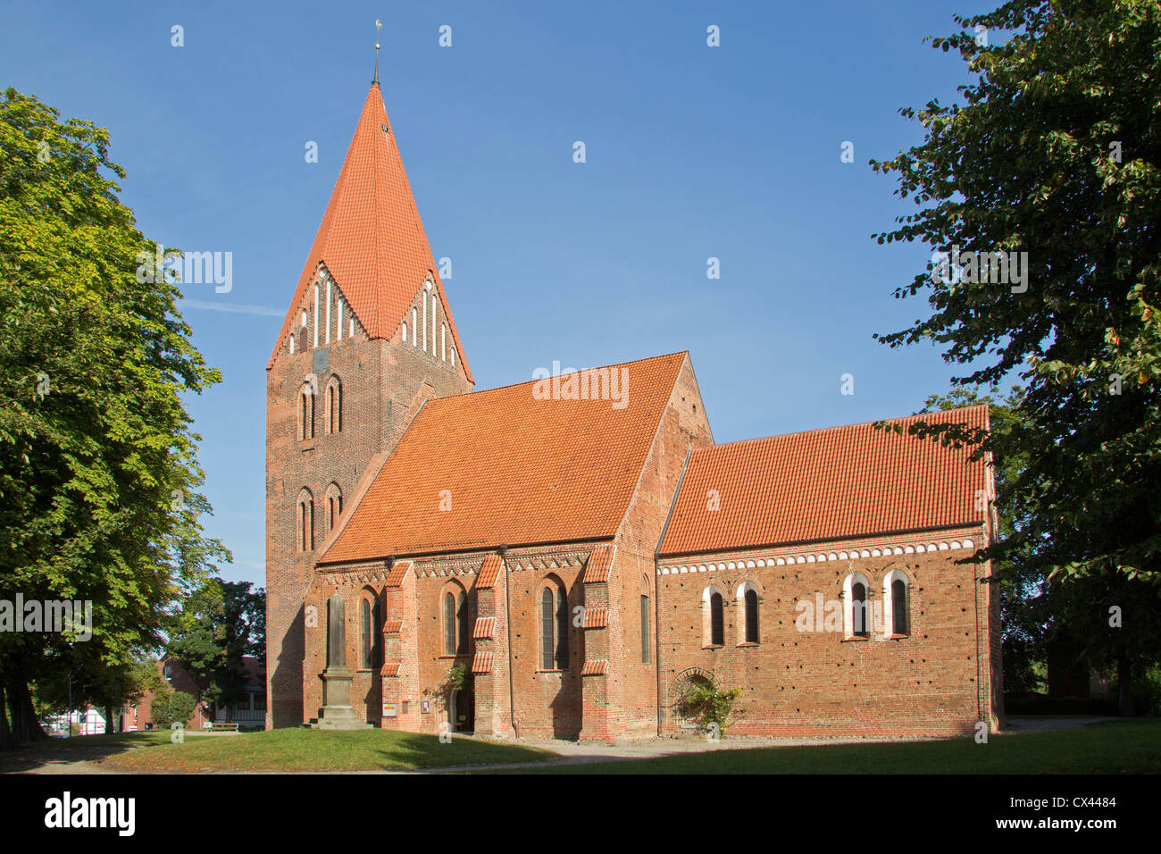 Iglesia, Kluetz, Costa del Mar Báltico, Mecklenburg-West Pomerania, Alemania Foto de stock