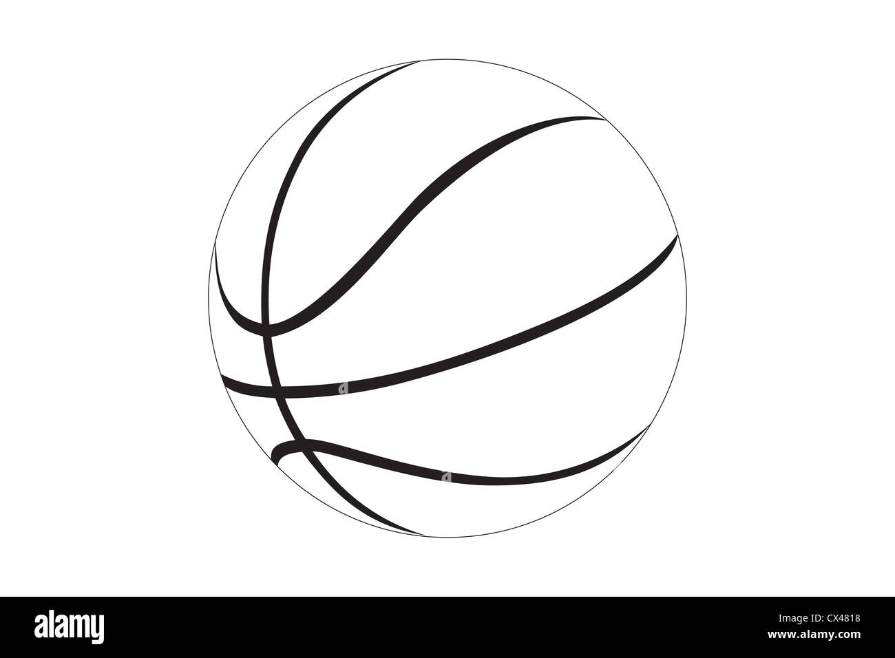 Una pelota de basquet Imágenes de stock en blanco y negro - Alamy