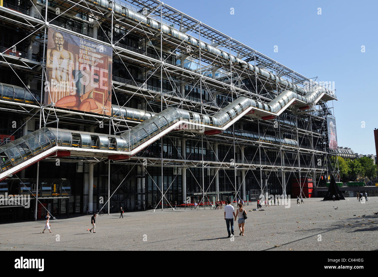 El Centro Georges Pompidou de París, Francia Foto de stock