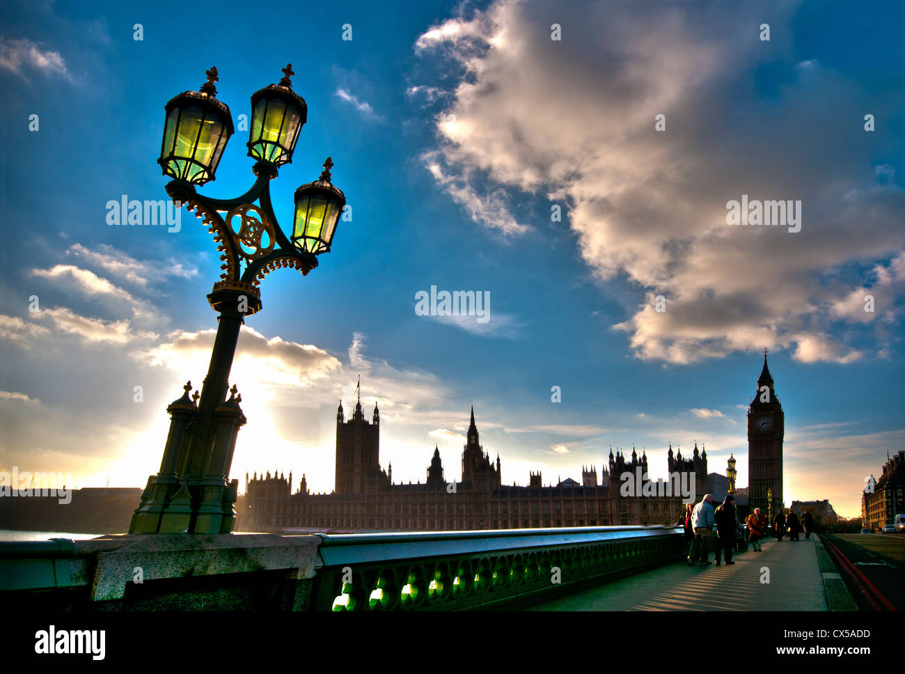 Las casas del parlamento, Westminster, Londres, Inglaterra, Reino Unido. Foto de stock