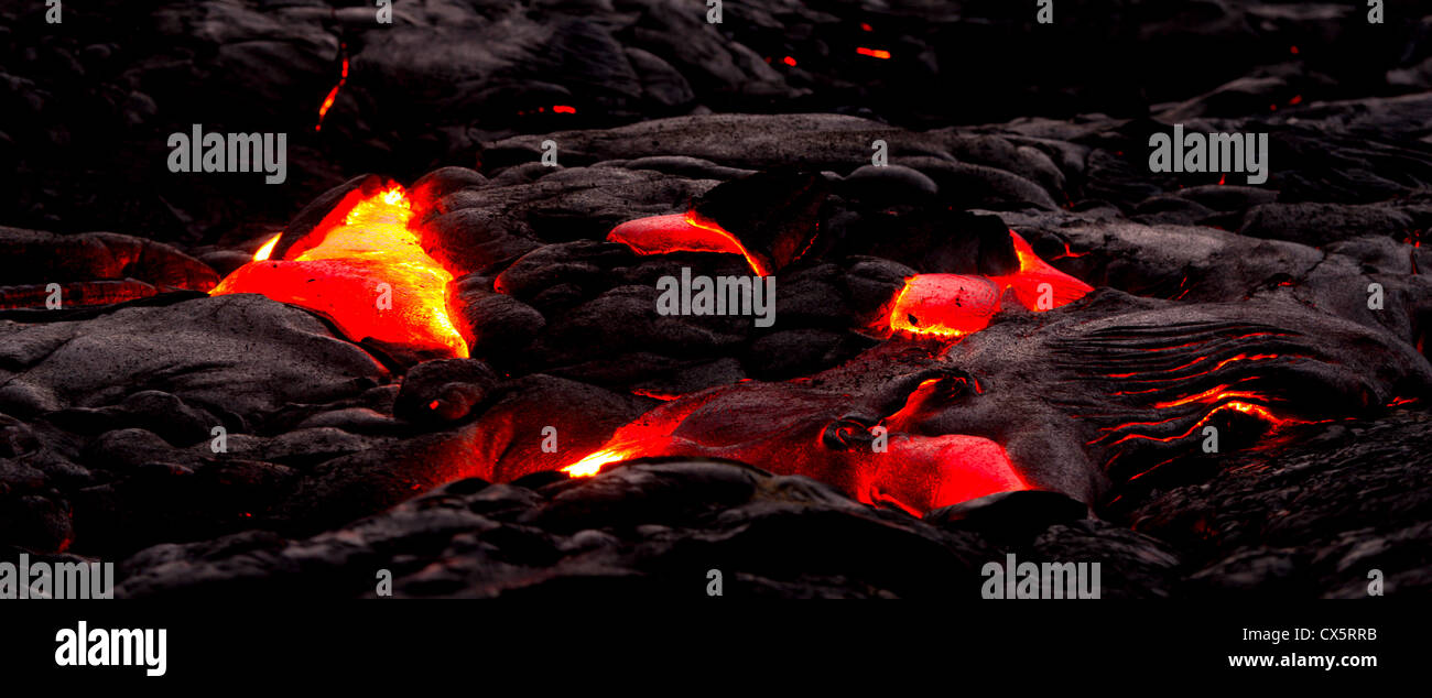 Volcán de Hawai Foto de stock