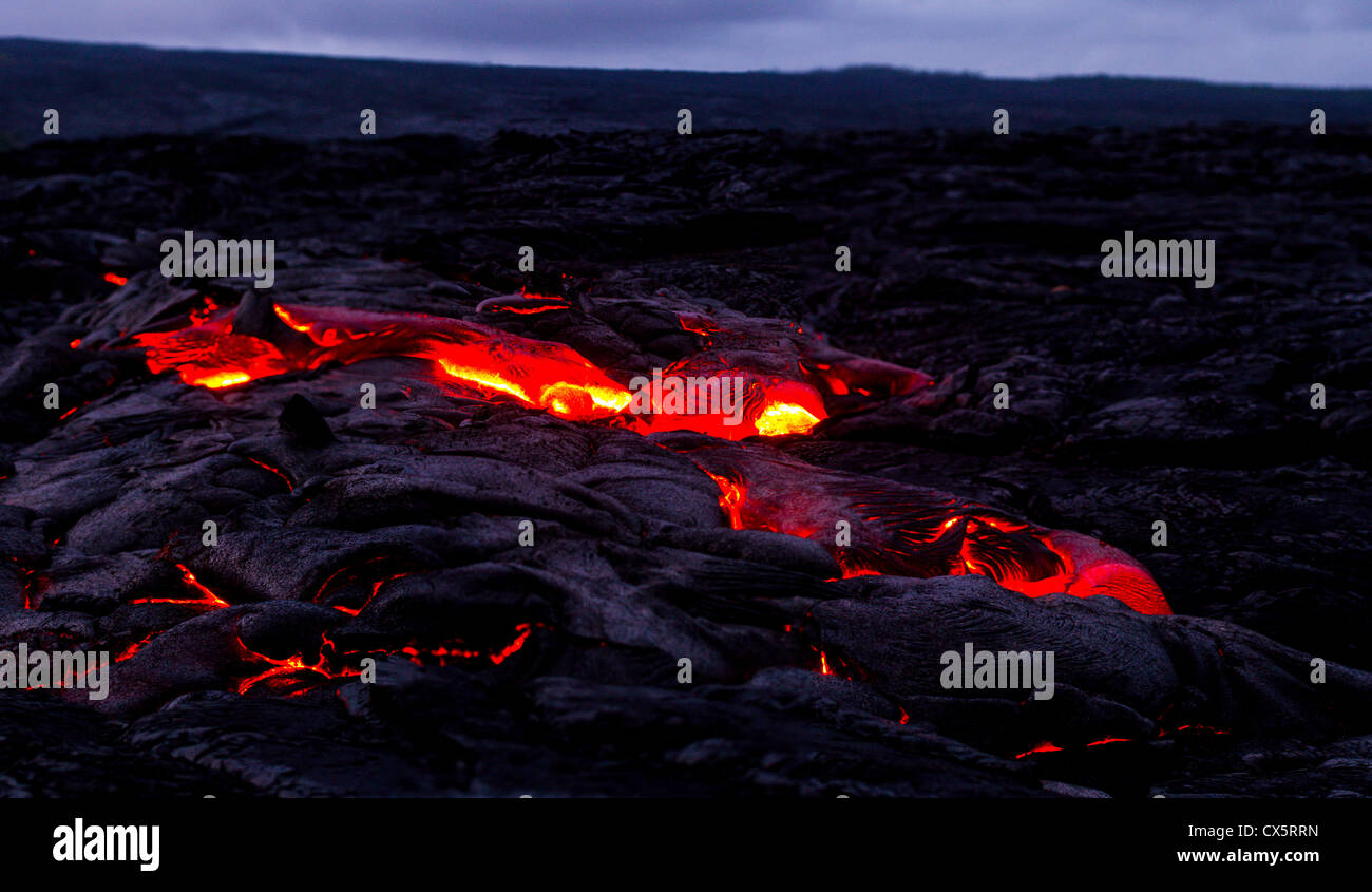 Volcán de Hawai Foto de stock