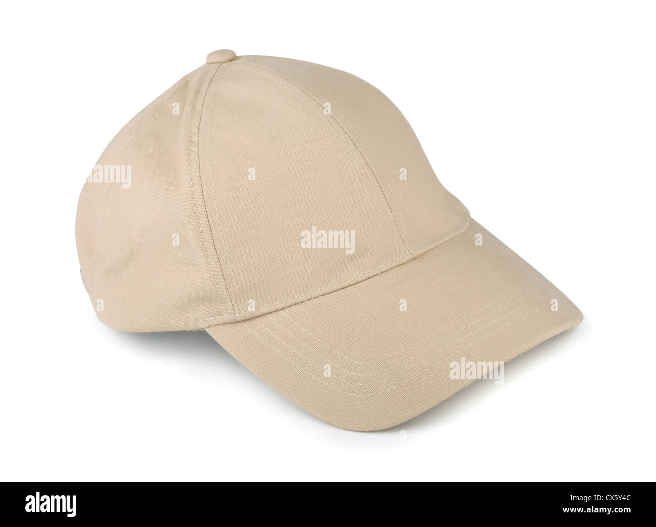 Gorra de lino aislado en blanco Foto de stock