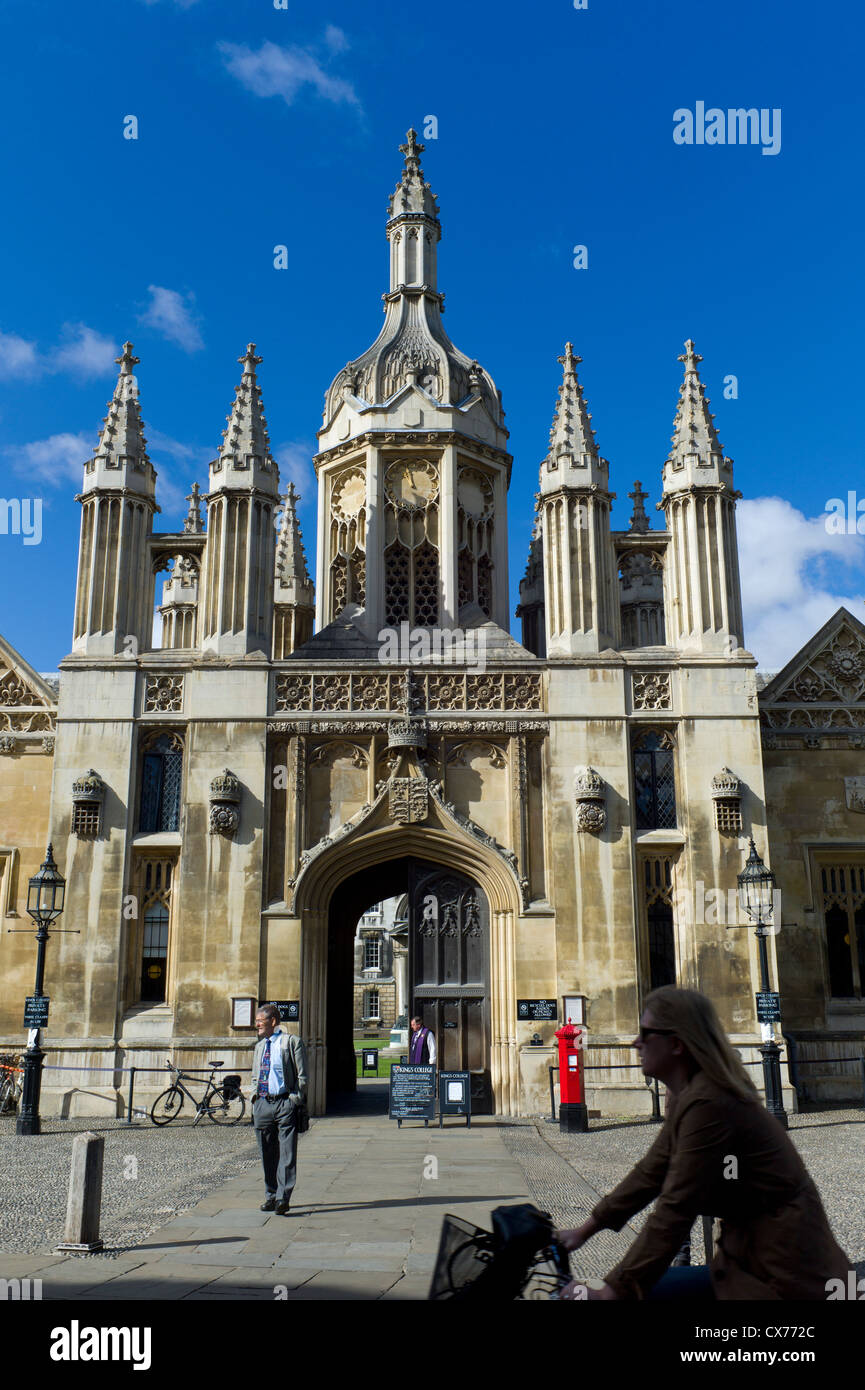 El King's College de la Universidad de Cambridge Foto de stock