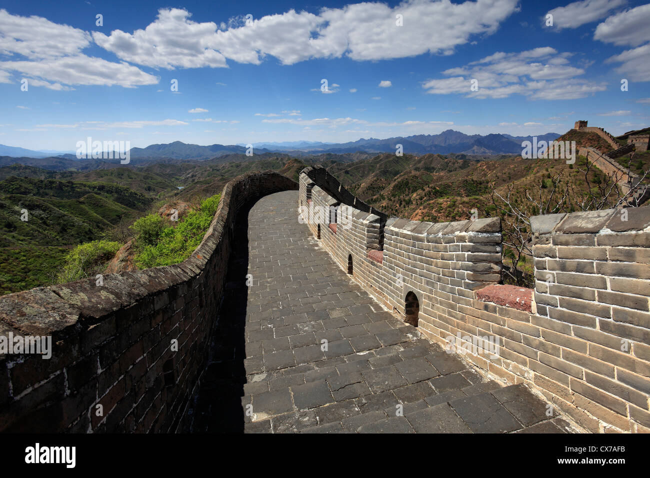 La Gran Muralla de China blue sky paisajes vistas Foto de stock