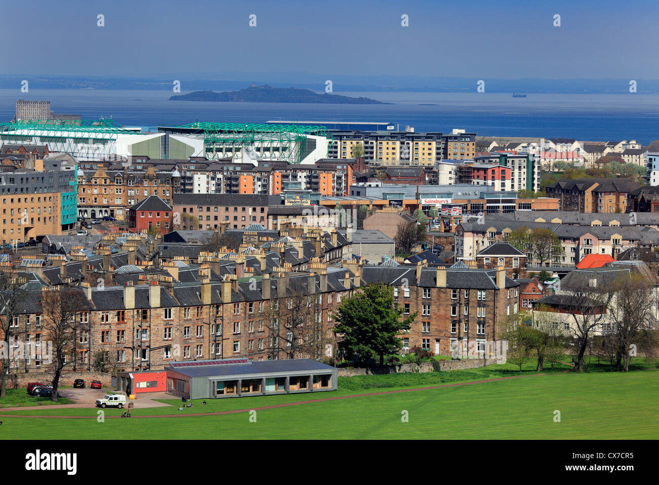 Nueva ciudad, Firth of Forth, Edimburgo, Escocia, Reino Unido Foto de stock