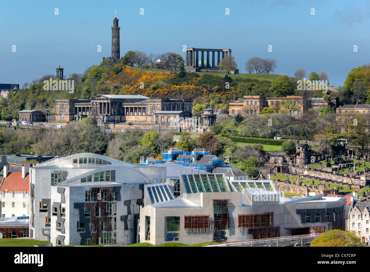 Edificio del Parlamento escocés, Holyrood, Edimburgo, Escocia, Reino Unido Foto de stock