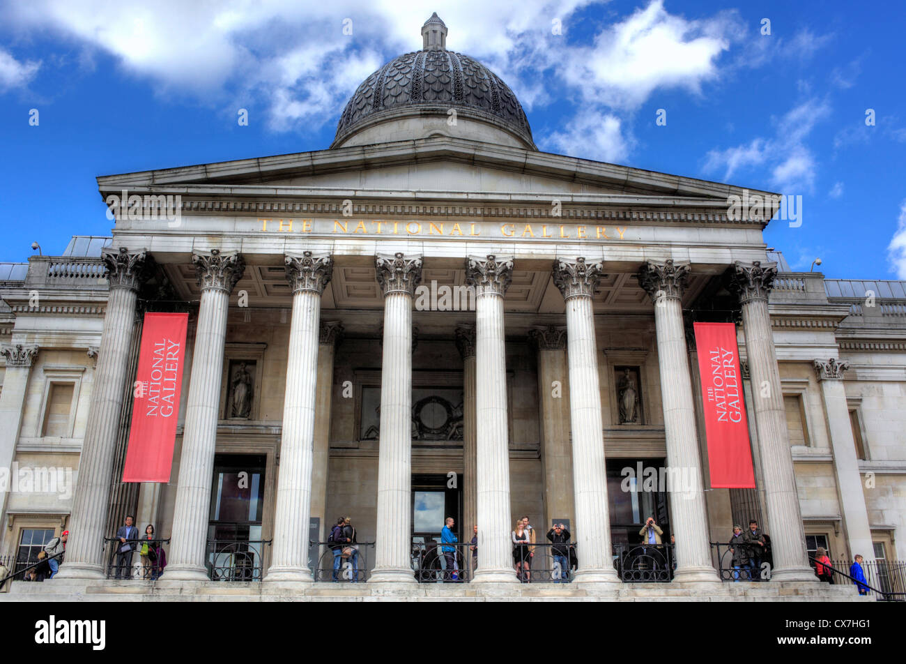 National Gallery, Londres, Reino Unido. Foto de stock