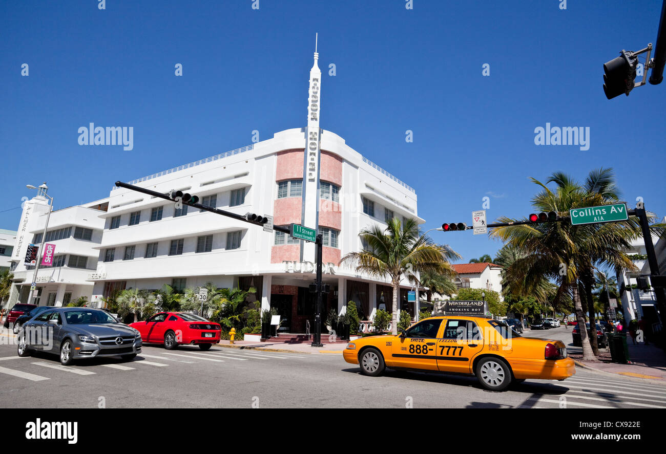 El Tudor Hotel en Collins Avenue y 11th Street, South Beach, Miami,  Florida, USA Fotografía de stock - Alamy