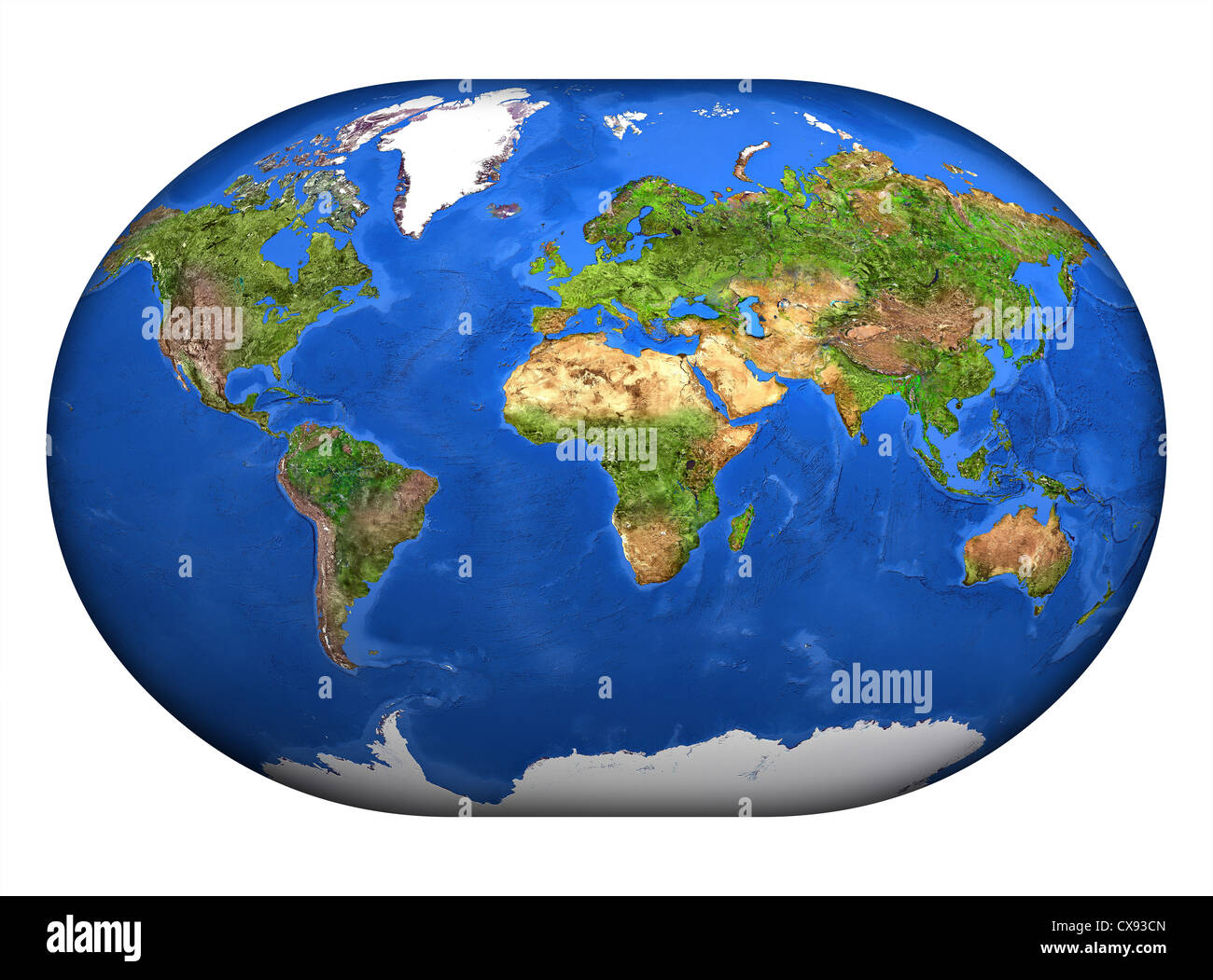 El mapa mundi en alta resolución pintado en blanco Fotografía de stock -  Alamy