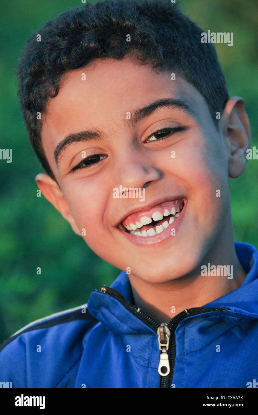 Retrato de niño egipcio Egipto Foto de stock