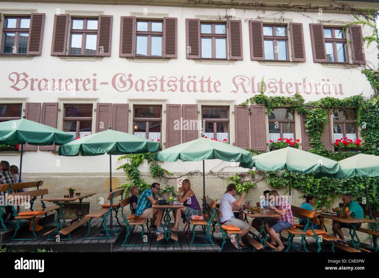 Cervecería tradicional y pub en Bamberg Baviera Alemania Foto de stock