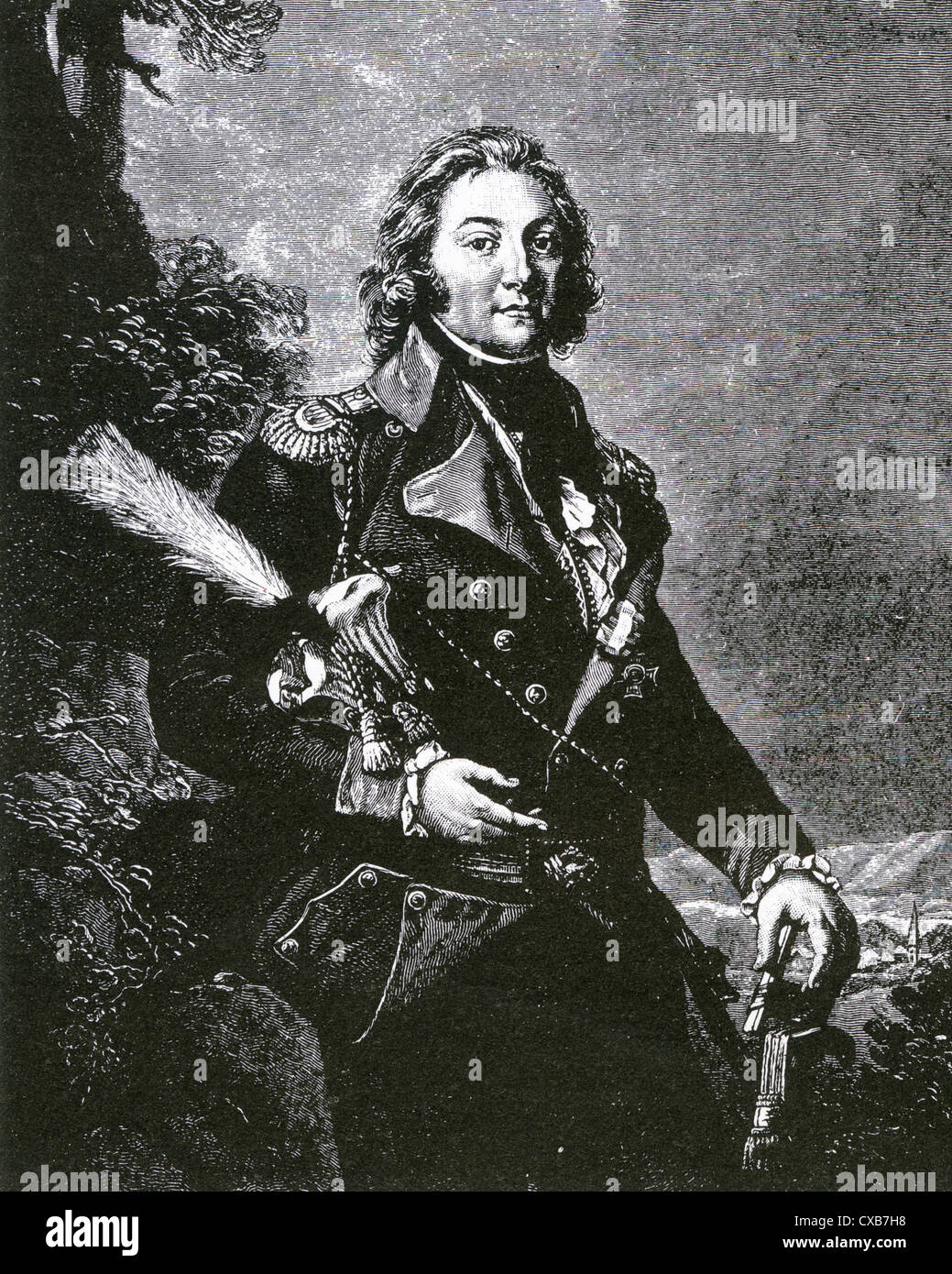 KARL Philip, el Príncipe Schwarzenberg (1771-1820) comandante militar austriaca Foto de stock