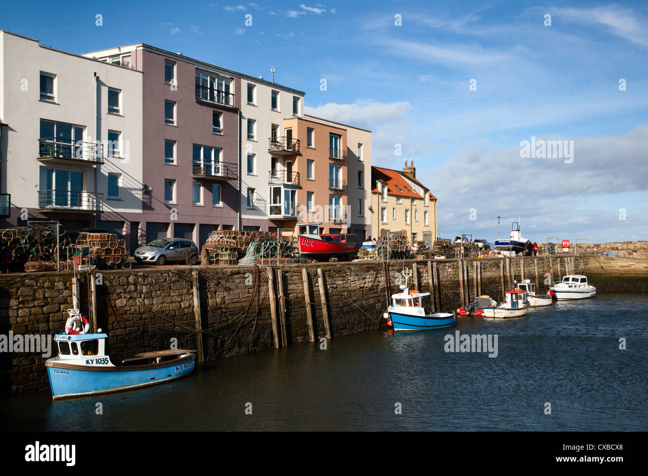Puerto de San Andrés, en St Andrews, Fife, Escocia, Reino Unido, Europa Foto de stock