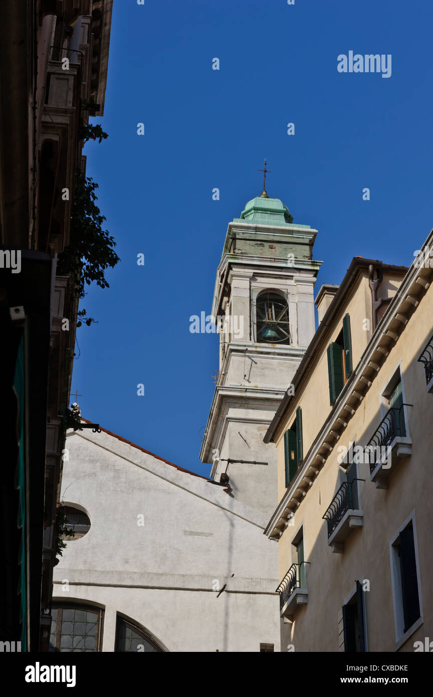 El Campanario de la Iglesia, Venecia, Italia. Foto de stock