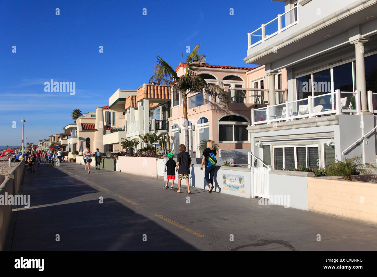 El Strand, Hermosa Beach, Los Angeles, California, Estados Unidos de América, América del Norte Foto de stock