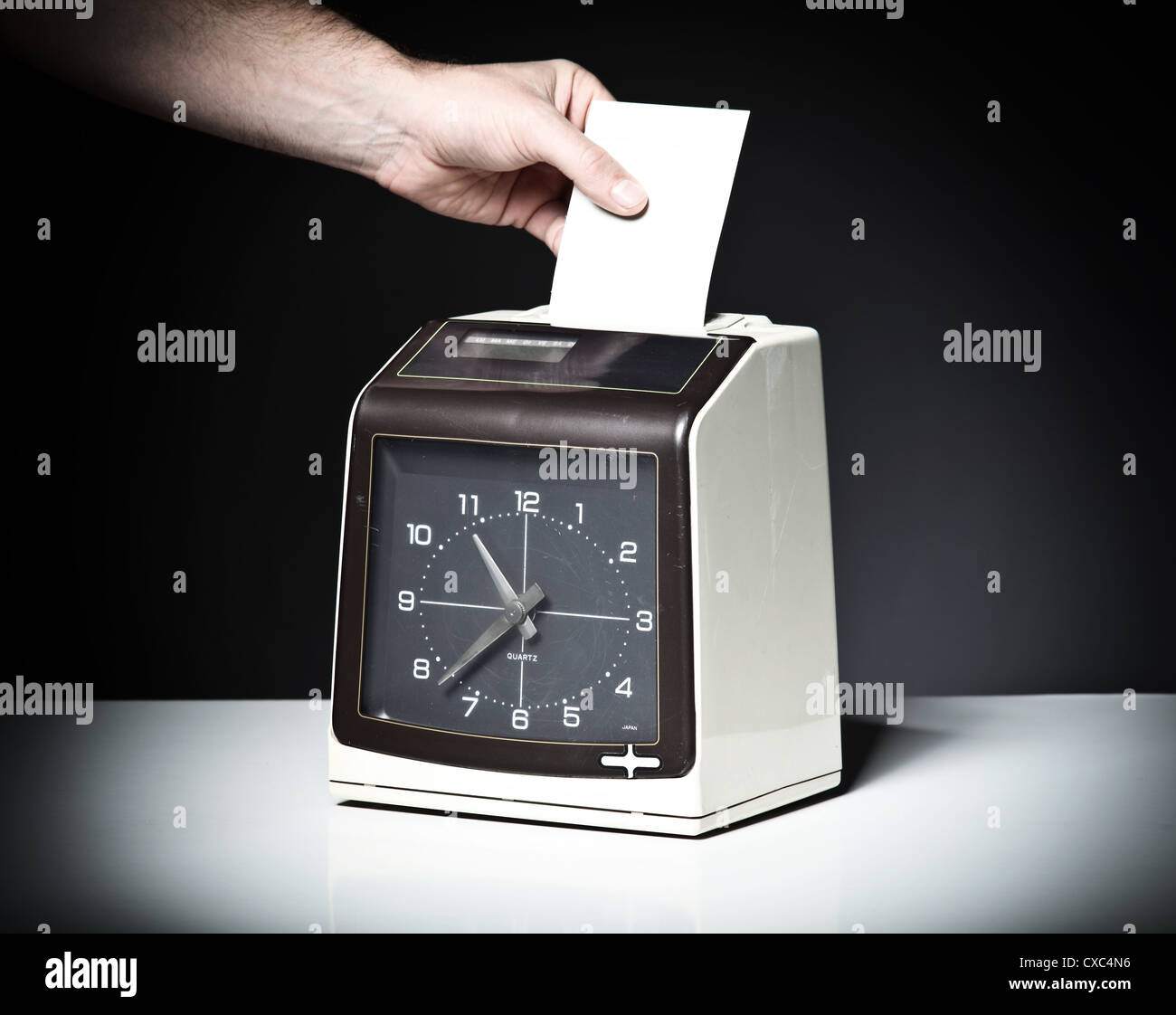 Imagen de vintage Comprobar reloj Foto de stock